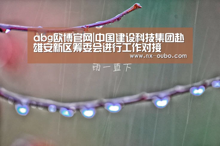 abg欧博官网|中国建设科技集团赴雄安新区筹委会进行工作对接(图2) 欧博平台